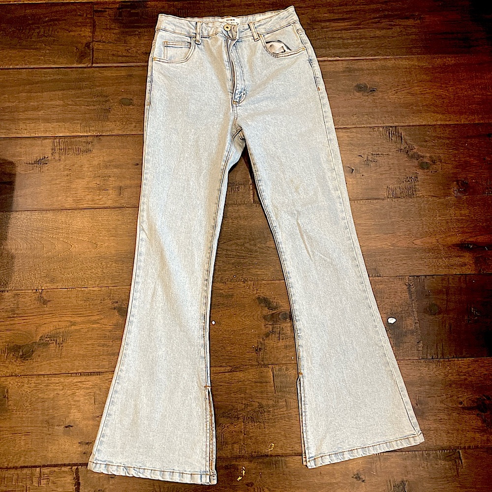 Light wash flair jeans, cotton on